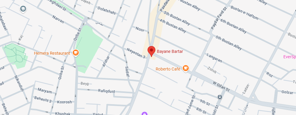 نقشه آموزشگاه بیان برتر