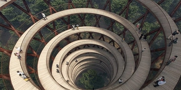 پله های حلزونی در دانمارک